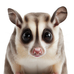 sugar glider isolated on transparent background. generative ai