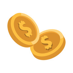 golden coins money dollars