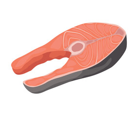 salmon fish meat cut