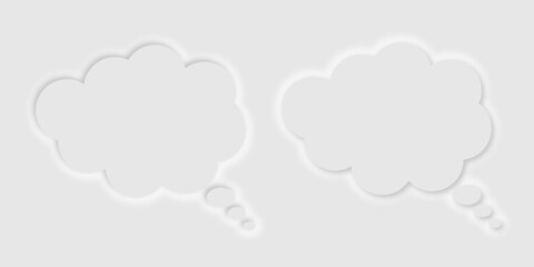 吹き出し　ニューモーフィズム　フレーム　アイコン