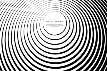 Minimalist round circle dynamic line abstract background