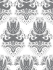 Floral seamless pattern boho scandinavian style