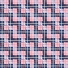 Tartan seamless pattern, blue, pink, can be used in decorative designs. fashion clothes Bedding sets, curtains, tablecloths, notebooks