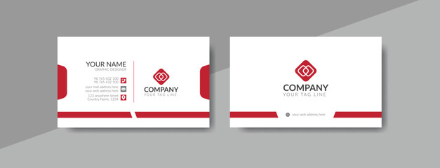 Corporate business card template design