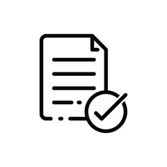 Approved loan. Checklist, file, document. Paperwork concept. Can be used for topics like qualification, business, education