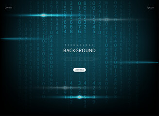 Science Cyber Brochure Background Illustration 
