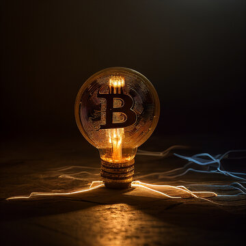 Bitcoin graphic, Cryptocurrency, Gold Coin, Bitcoin logo, BTC, Generative AI