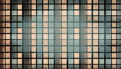 Designer Background with Grid patterns and Muted color palette with Geometric Shapes in Bold Colors - Modern Wallpaper Template with Vibrant Hues and Polygonal Pattern (generative AI)