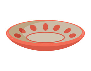 red dish kitchen utensil