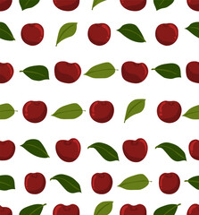 seamless pattern with cherries