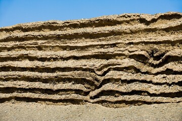 The Great Wall of Han Dynasty near Jade Gate Barrier,Gansu Province