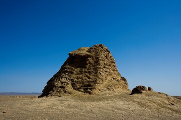 The Great Wall of Han Dynasty near Jade Gate Barrier,Gansu Province