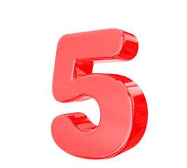 5 Red Number