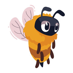 bee flying animal spring