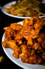 Chinese food chicken photo, taken at restaurant, shot on Tuesday July 5th, 2022.
