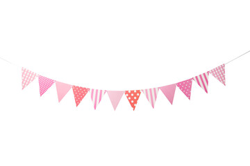 Paper Party flags cutout, Png file.
