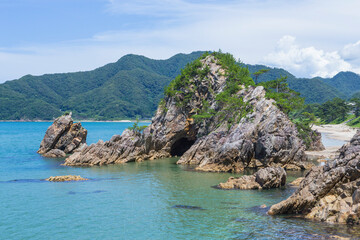 夏の浦富海岸 鳥取県 浦富海岸