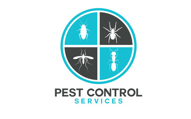 Home pest control logo concept template