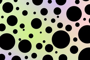 Colorful polka dot backdrop and background