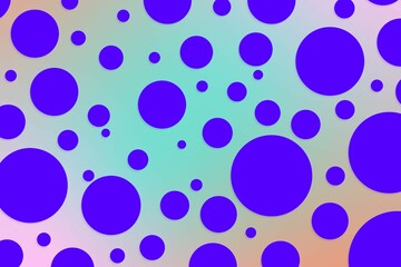 Colorful polka dot backdrop and background