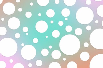 Colorful polka dot backdrop and background
