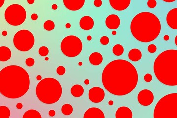 Colorful polka dot backdrop and background