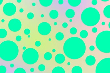 Colorful polka dot backdrop and background