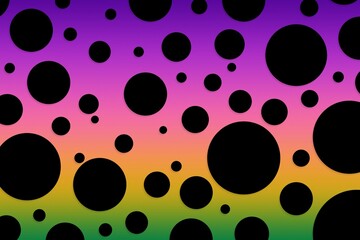 Colorful polka dot backdrop and background