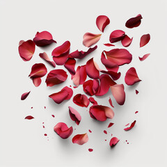 Rose petals falling _04