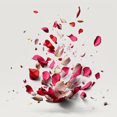 Rose petals falling _03
