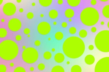 Colorful polka dot backdrop and background