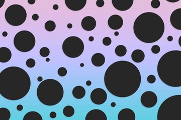 Colorful polka dot backdrop and background