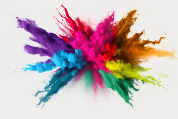Fototapeta na wymiar Colorful Color Blast