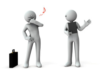 商談中のビジネスマン