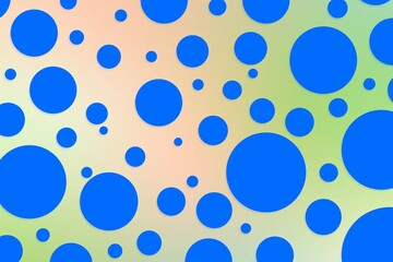 Colorful polka dot backdrop and background