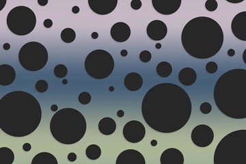 Colorful polka dot backdrop and background