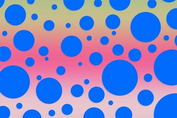 Colorful polka dot backdrop and background