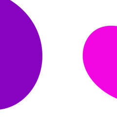 Purple Abstract Shapes Corner Decor