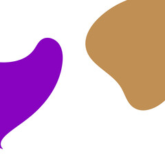 Purple Abstract Shapes Corner Decor