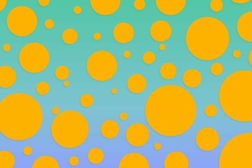 Colorful polka dot backdrop and background