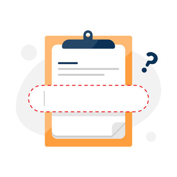 recommend clip art: incomplete data information concept illustration flat design vector eps10. modern graphic element for landing page, empty state ui, infographic, icon