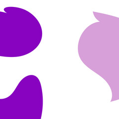 Purple Abstract Shapes Corner Decor