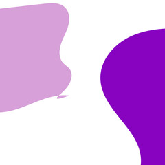 Purple Abstract Shapes Corner Decor