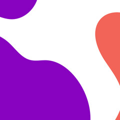 Purple Abstract Shapes Corner Decor