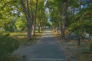 Naklejka premium 岩手 盛岡城 二の丸風景