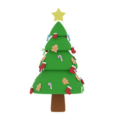 Christmas Tree illustration, icon, Several View Pack Render, HD, Premium Quality, Alpha Background, PNG Format