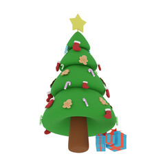Christmas Tree illustration, icon, Several View Pack Render, HD, Premium Quality, Alpha Background, PNG Format