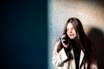 woman talking on cell phone