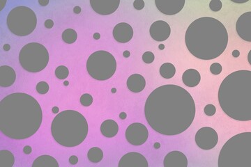 Colorful polka dot backdrop and background