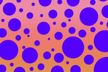 Colorful polka dot backdrop and background